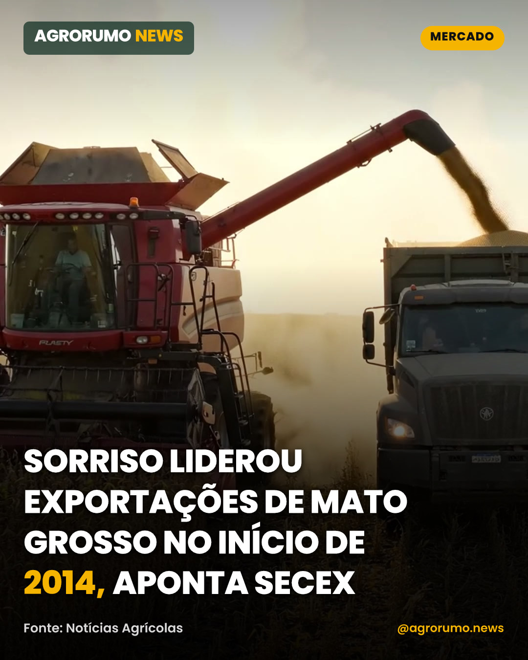 Sorriso liderou exportações de Mato Grosso no início de 2014, aponta Secex
