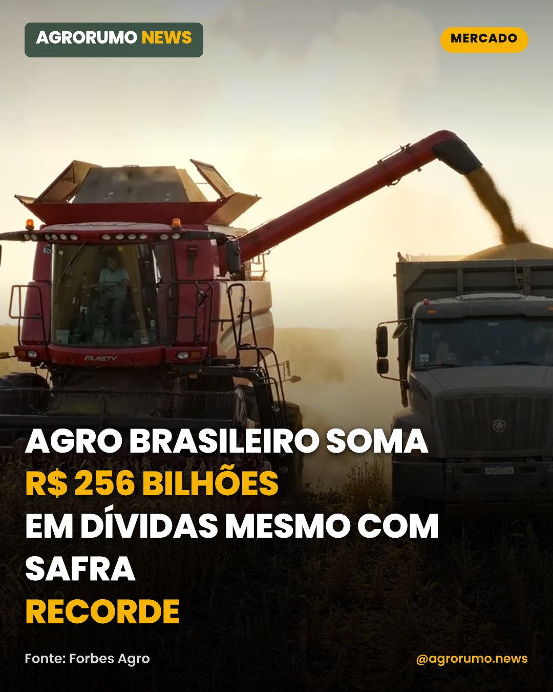 Agro brasileiro soma R$ 256 bilhões em dívidas mesmo com safra recorde