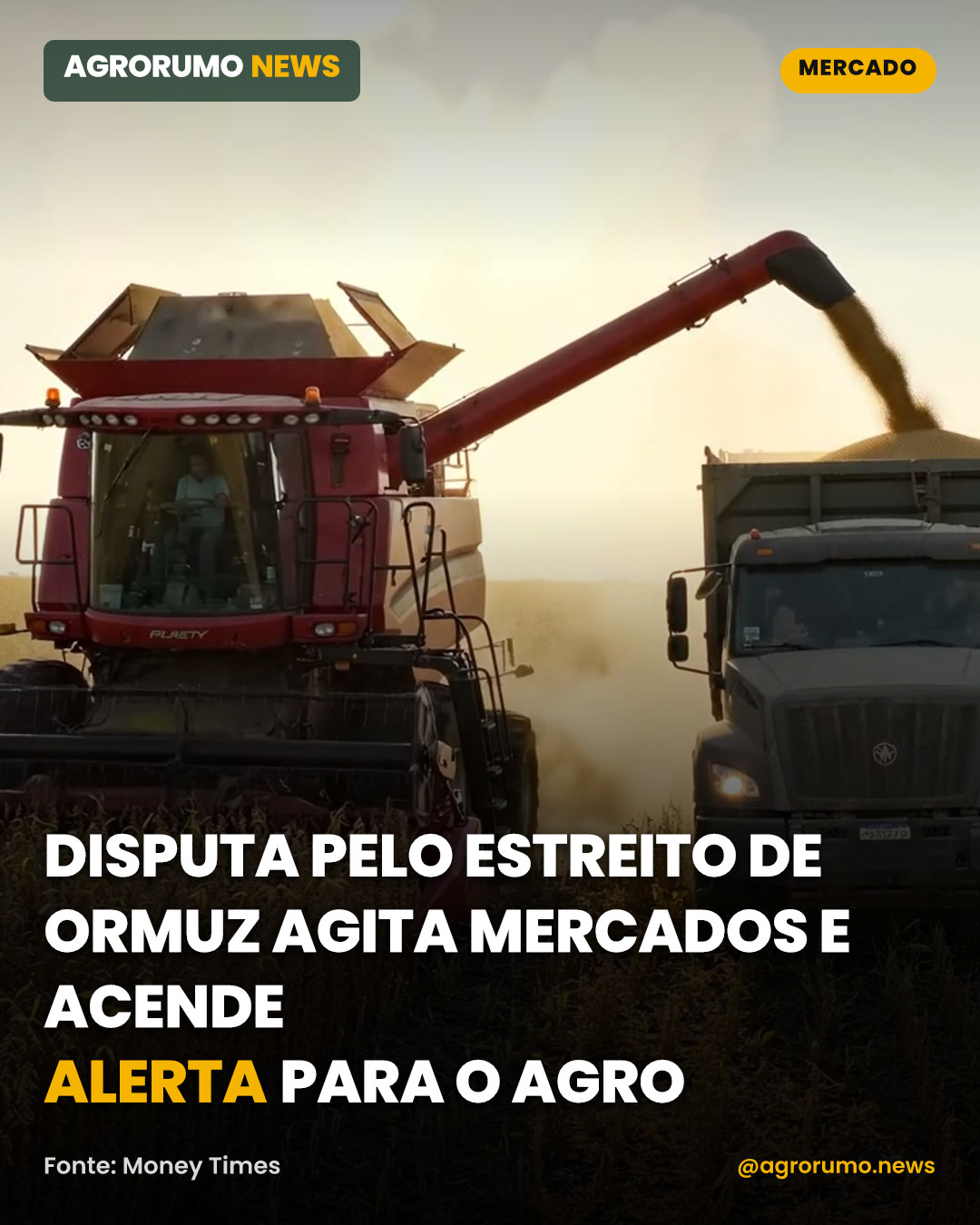 Disputa pelo Estreito de Ormuz agita mercados e acende alerta para o agro