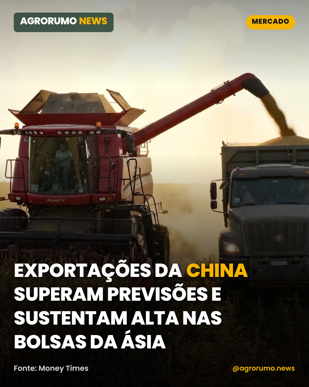 Exportações da China superam previsões e sustentam alta nas bolsas da Ásia