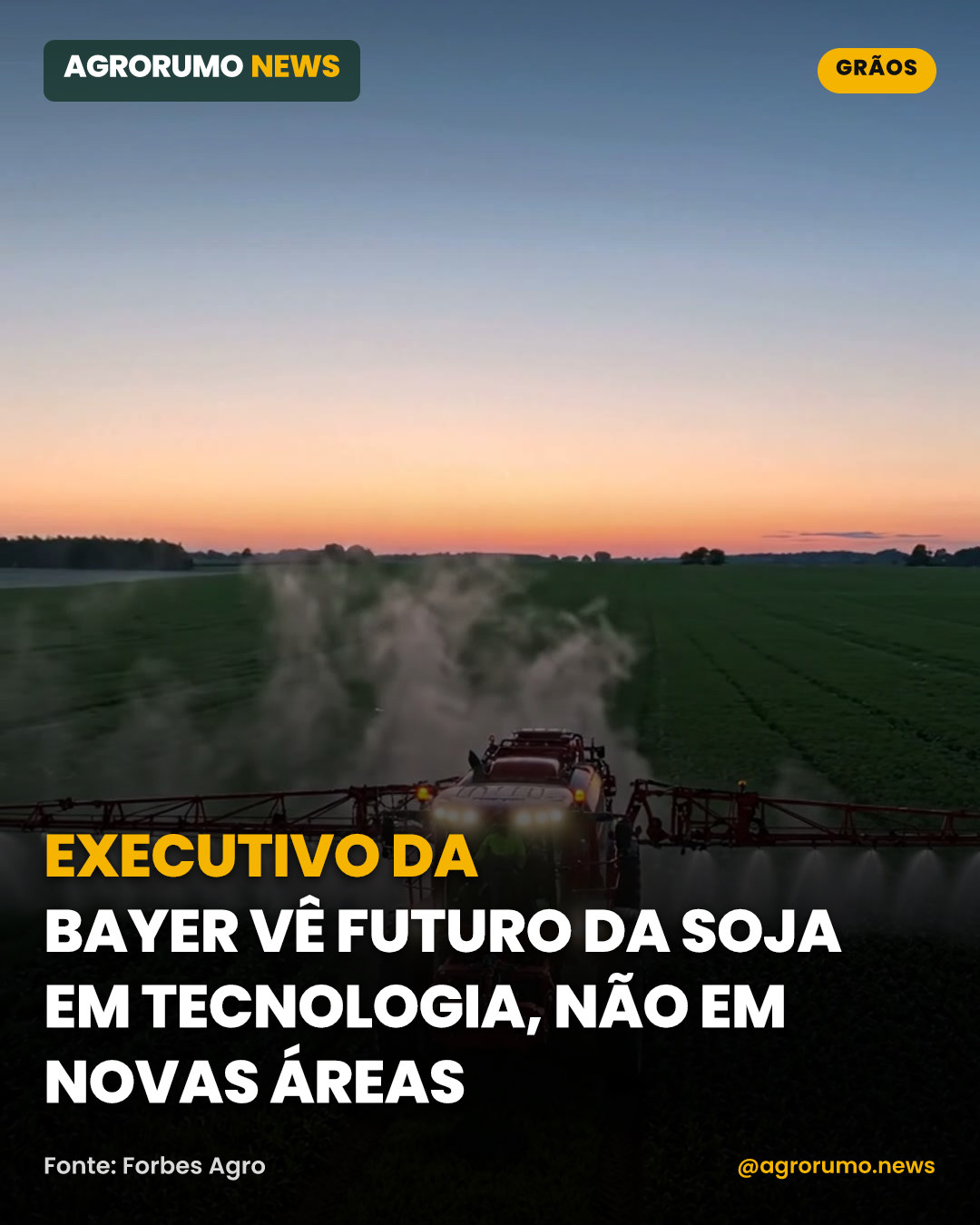 Executivo da Bayer vê futuro da soja em tecnologia, não em novas áreas