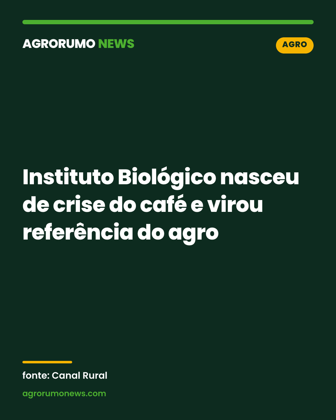 Instituto Biológico nasceu de crise do café e virou referência do agro