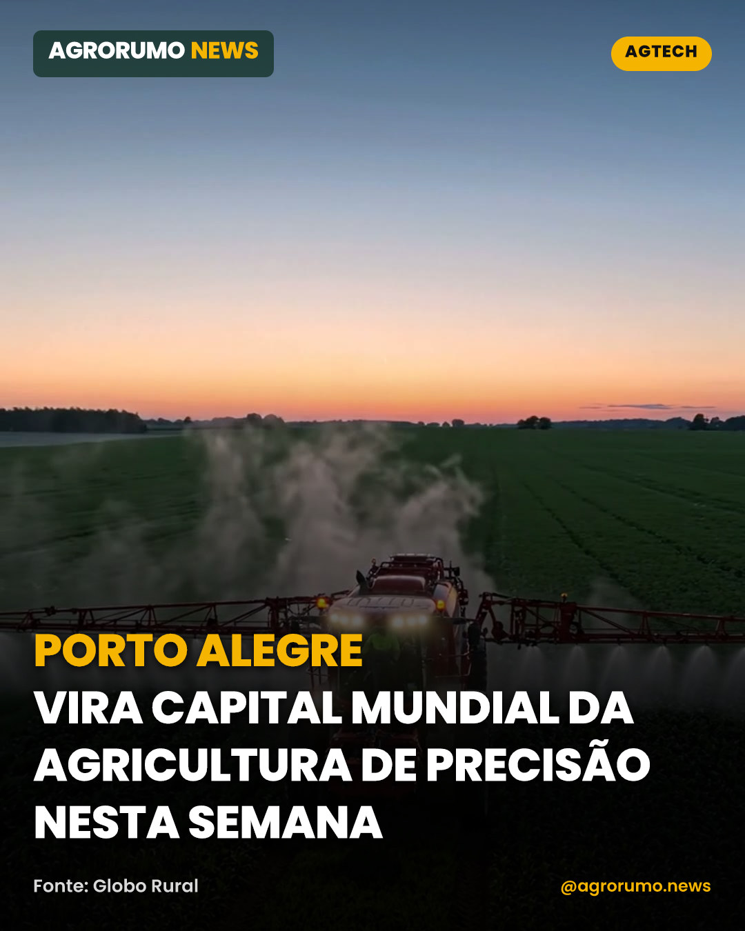 Porto Alegre vira capital mundial da agricultura de precisão nesta semana