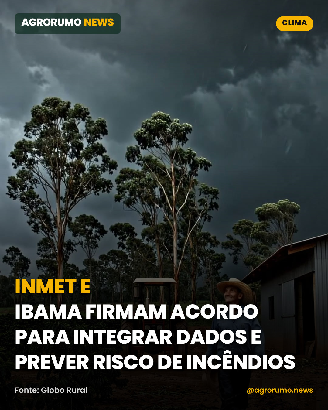 Inmet e Ibama firmam acordo para integrar dados e prever risco de incêndios