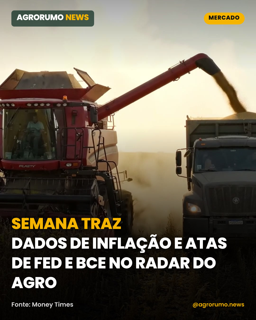 Semana traz dados de inflação e atas de Fed e BCE no radar do agro