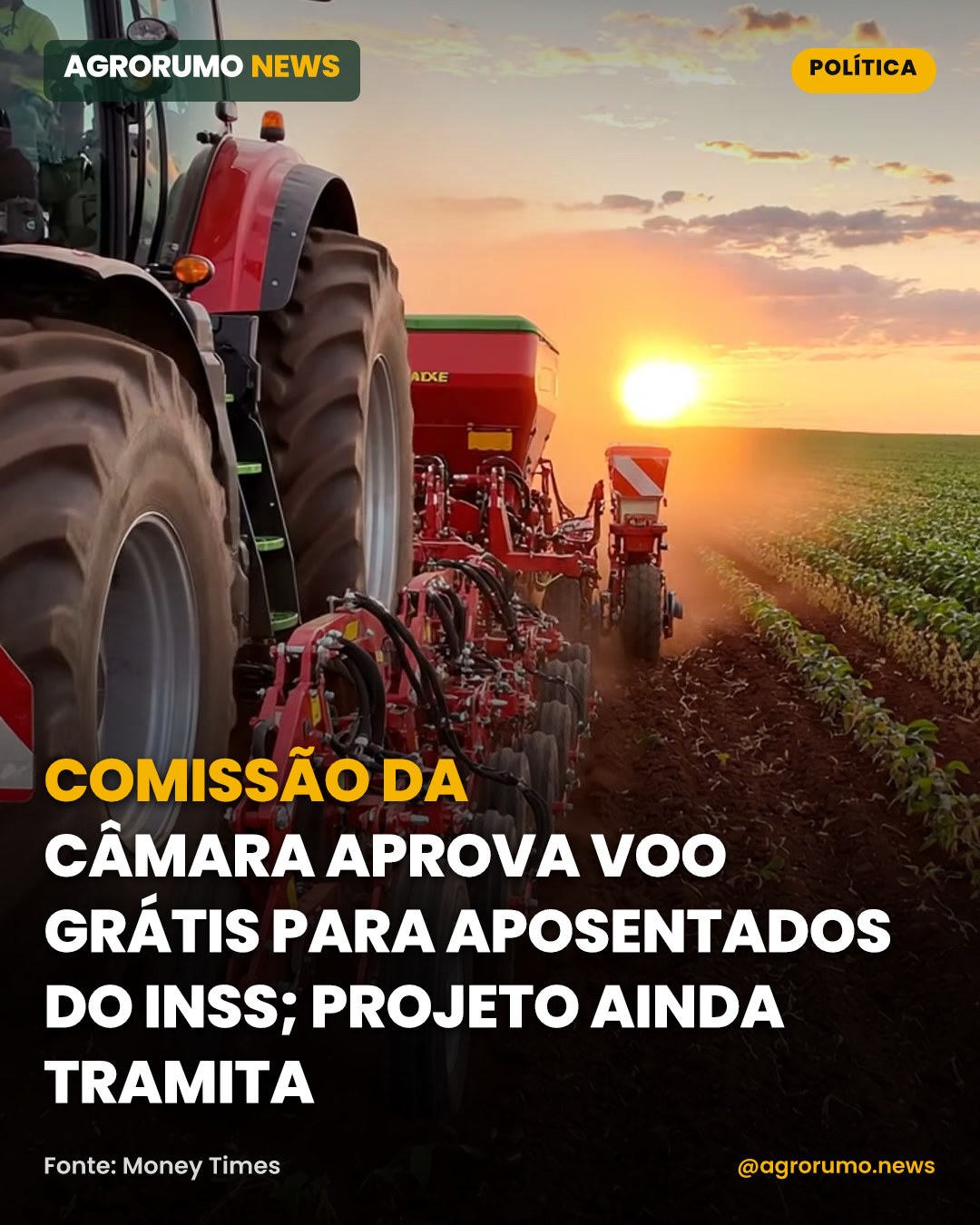Comissão da Câmara aprova voo grátis para aposentados do INSS; projeto ainda tramita