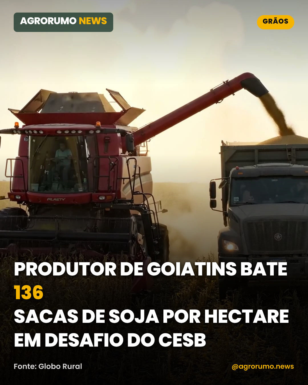 Produtor de Goiatins bate 136 sacas de soja por hectare em desafio do CESB