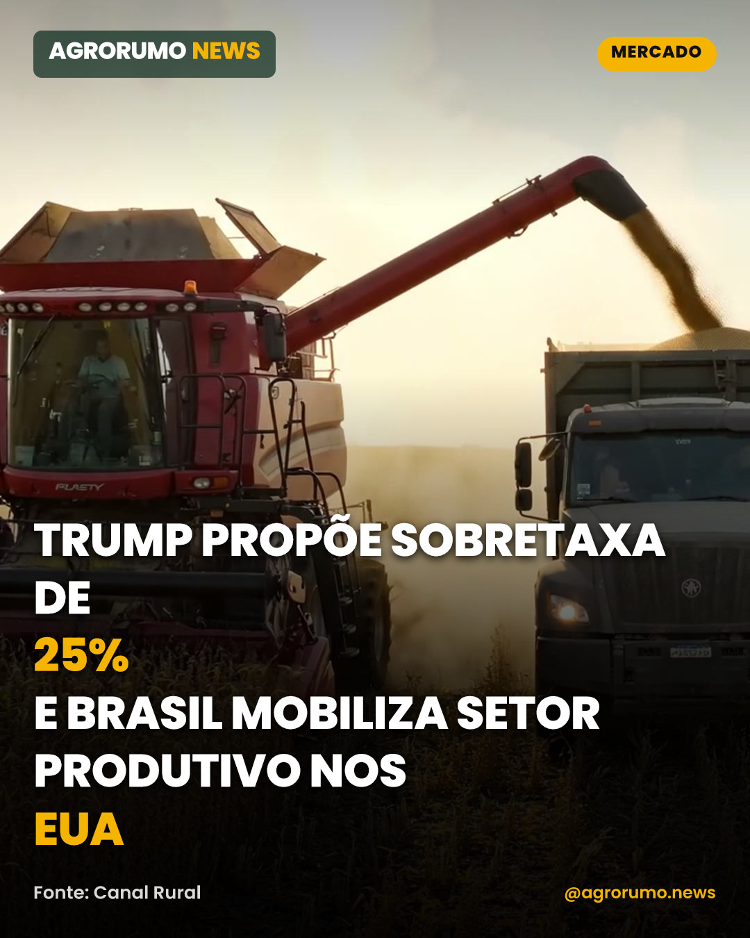 Trump propõe sobretaxa de 25% e Brasil mobiliza setor produtivo nos EUA