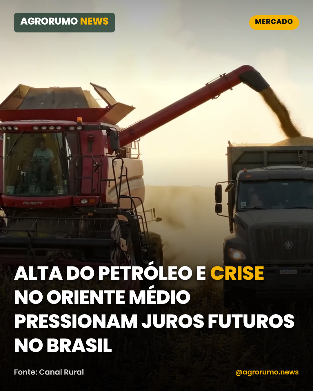 Alta do petróleo e crise no Oriente Médio pressionam juros futuros no Brasil
