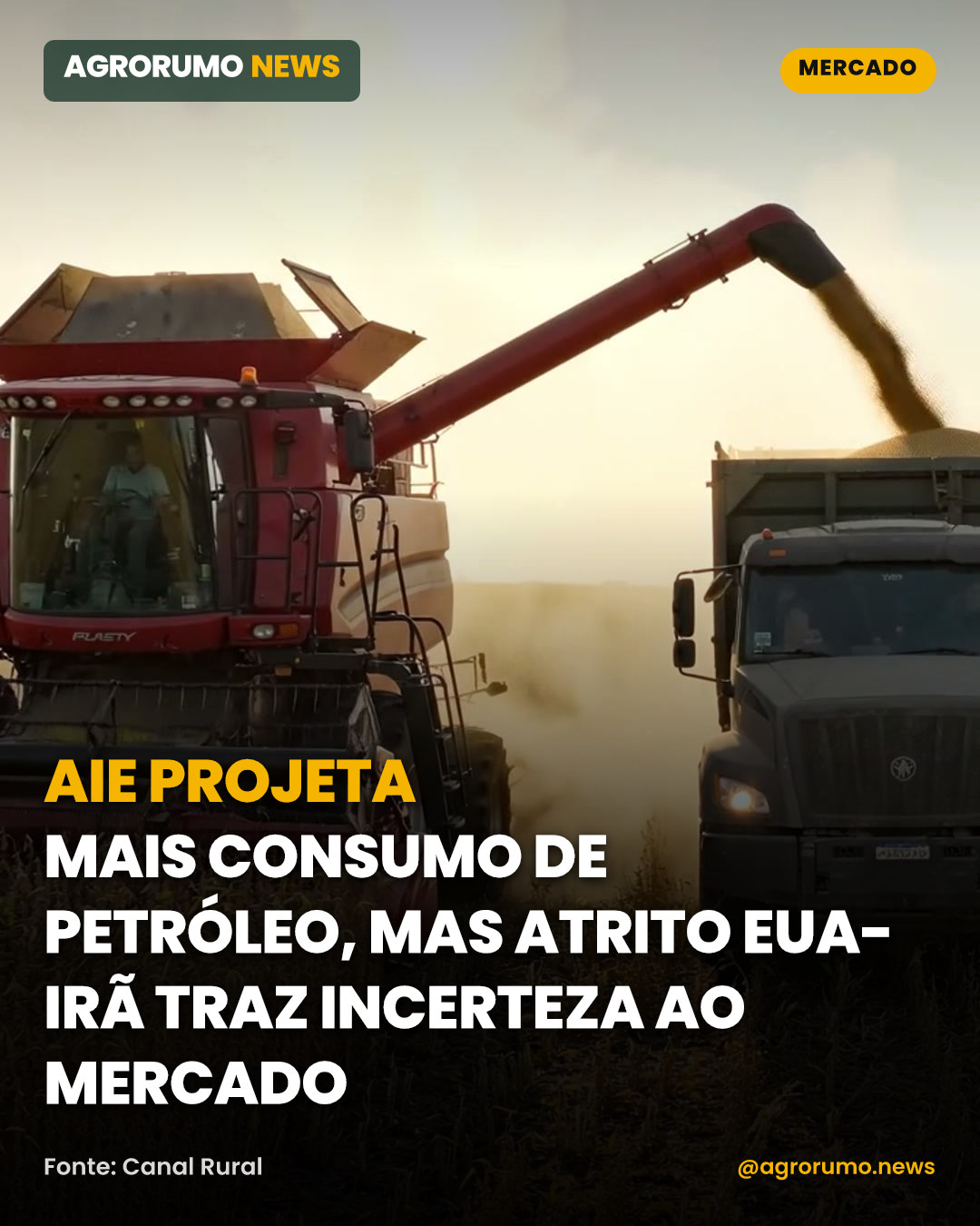 AIE projeta mais consumo de petróleo, mas atrito EUA-Irã traz incerteza ao mercado