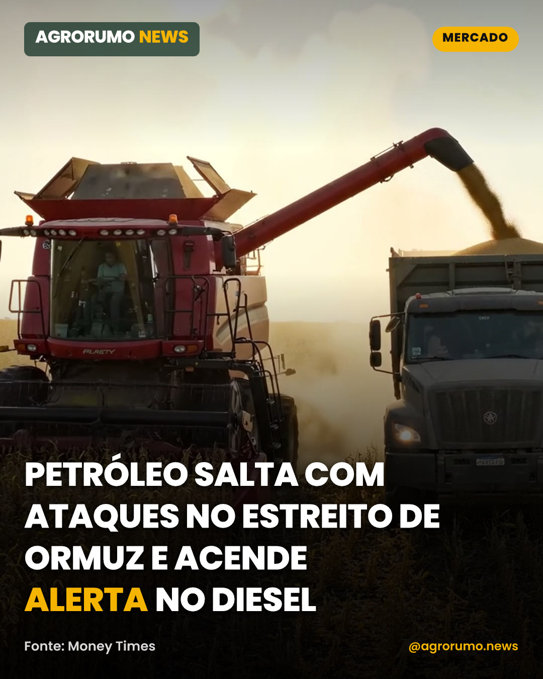 Petróleo salta com ataques no Estreito de Ormuz e acende alerta no diesel