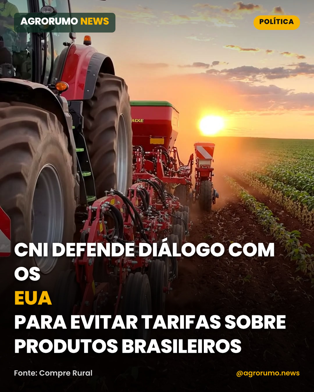 CNI defende diálogo com os EUA para evitar tarifas sobre produtos brasileiros