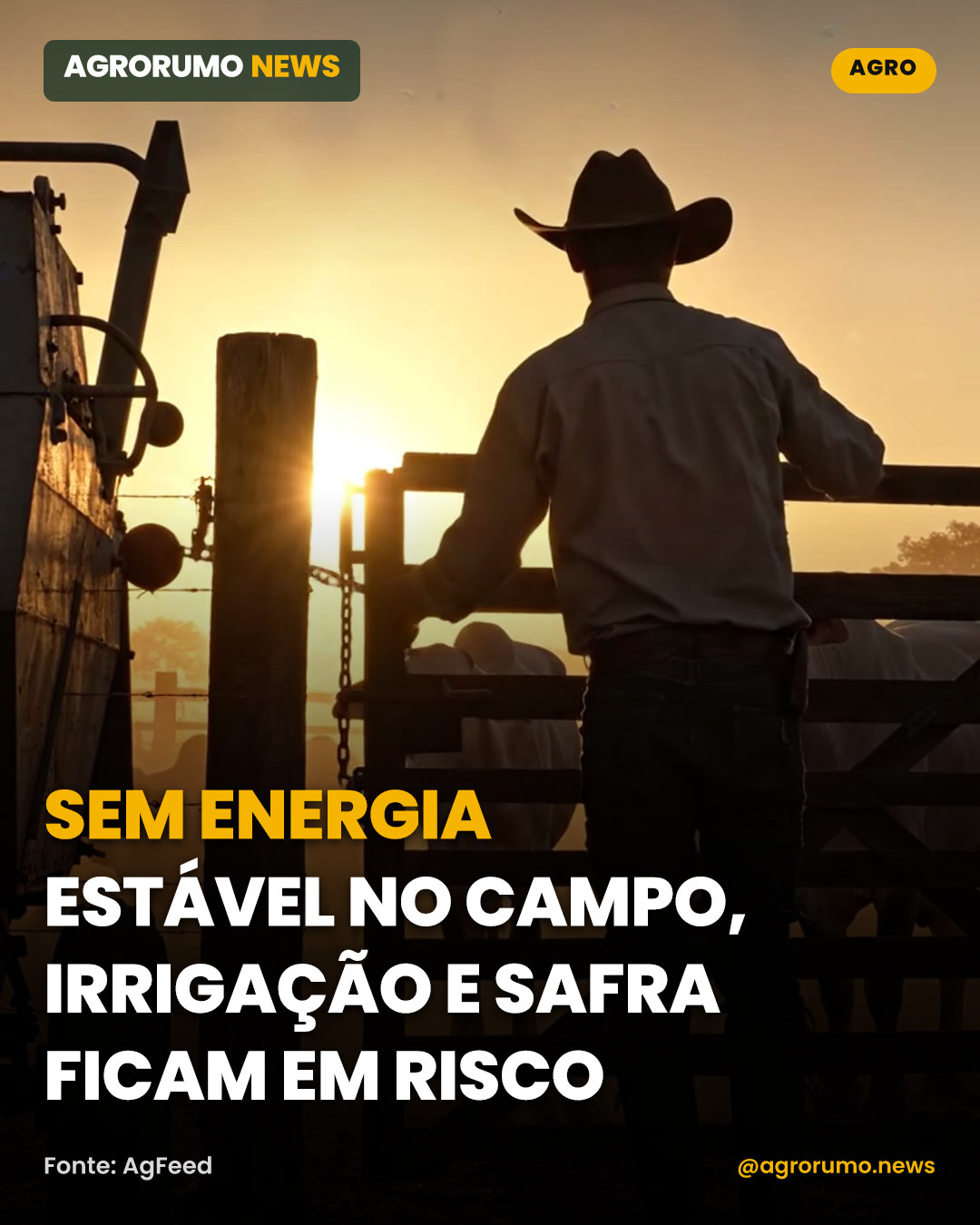 Sem energia estável no campo, irrigação e safra ficam em risco