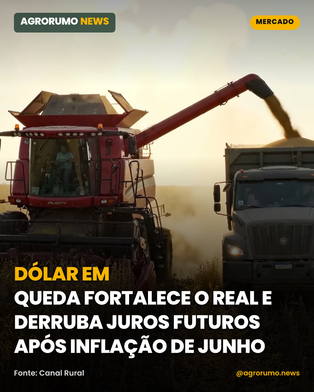 Dólar em queda fortalece o real e derruba juros futuros após inflação de junho