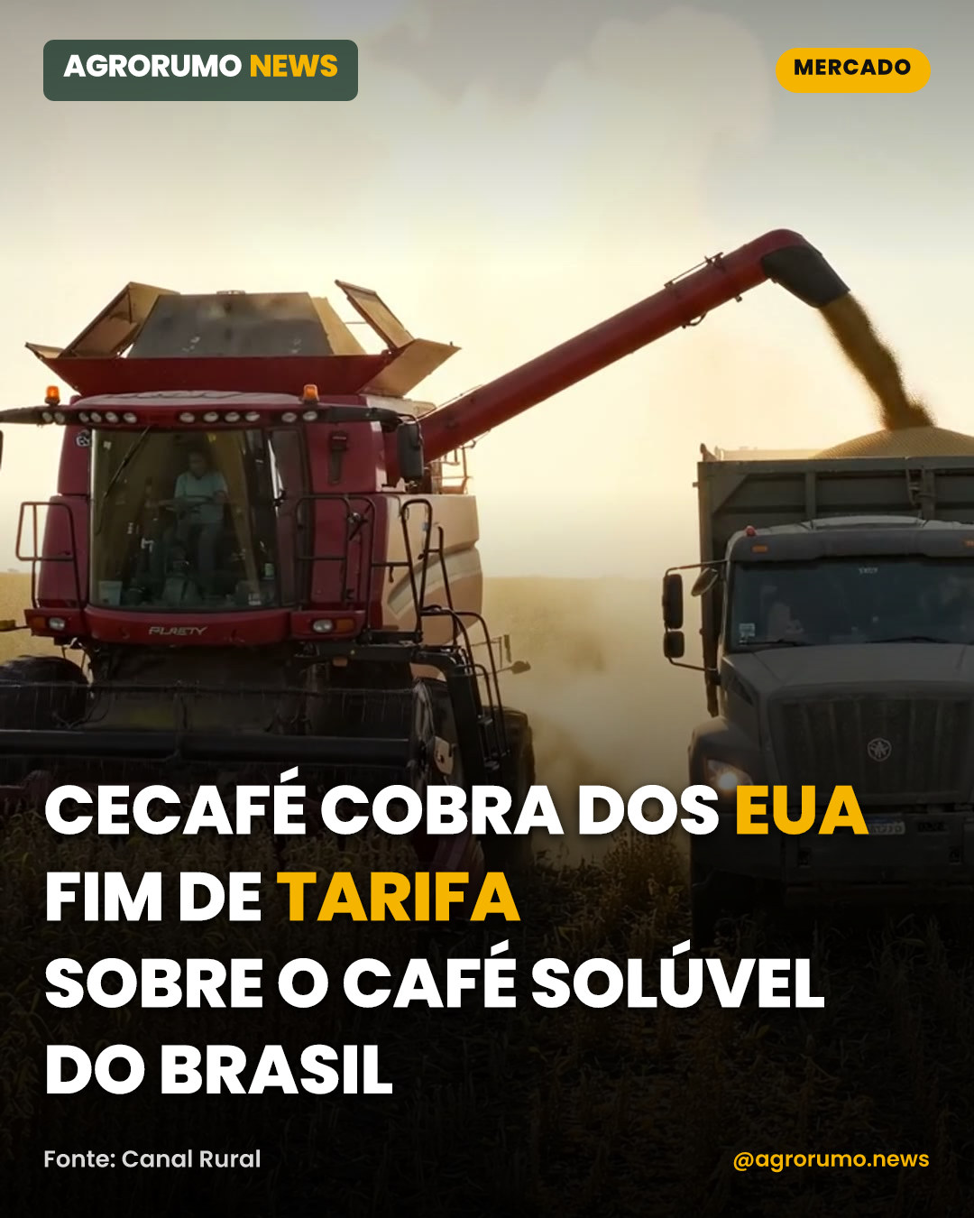 Cecafé cobra dos EUA fim de tarifa sobre o café solúvel do Brasil