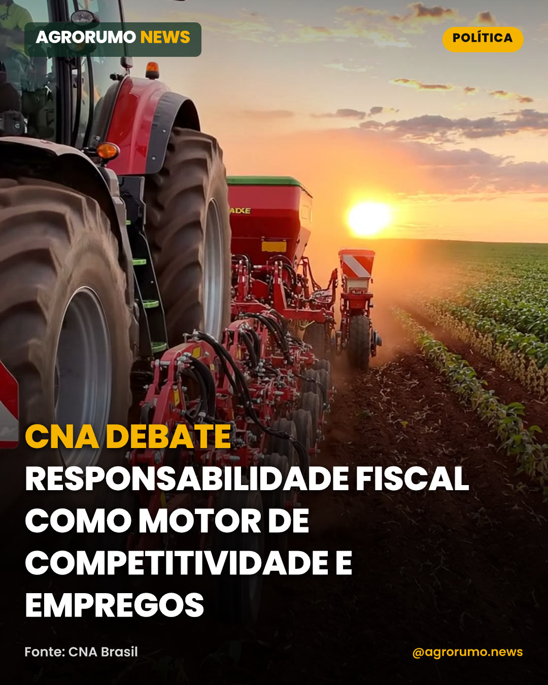 CNA debate responsabilidade fiscal como motor de competitividade e empregos