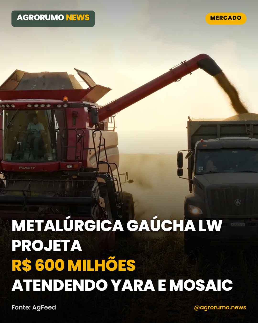 Metalúrgica gaúcha LW projeta R$ 600 milhões atendendo Yara e Mosaic