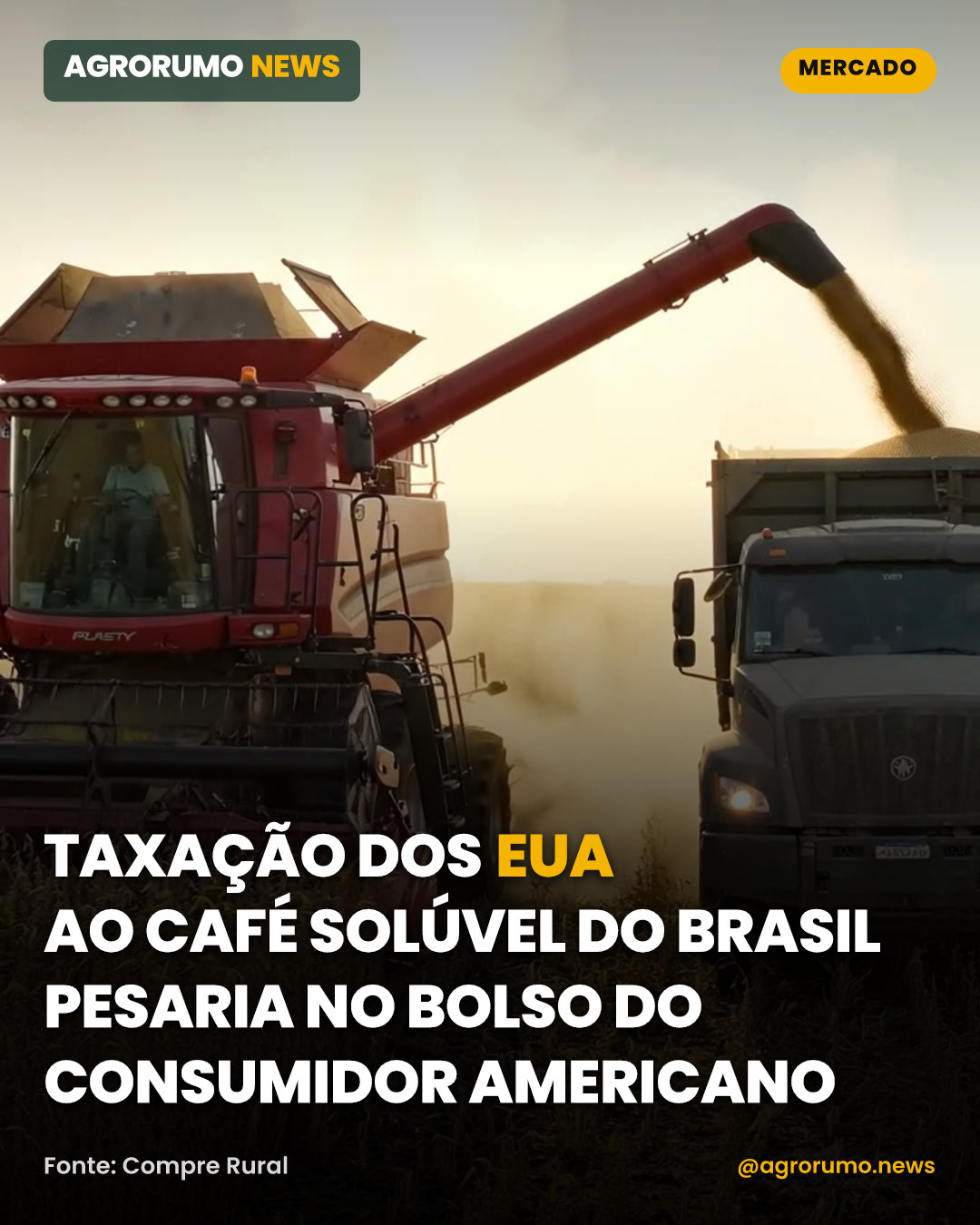 Taxação dos EUA ao café solúvel do Brasil pesaria no bolso do consumidor americano