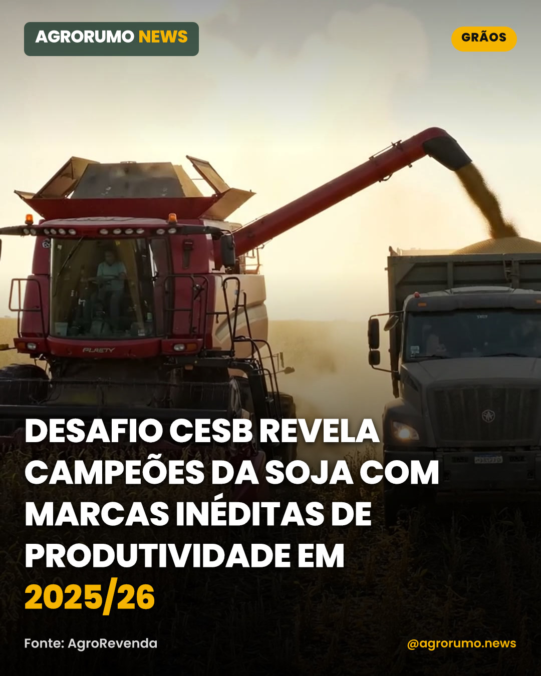 Desafio CESB revela campeões da soja com marcas inéditas de produtividade em 2025/26