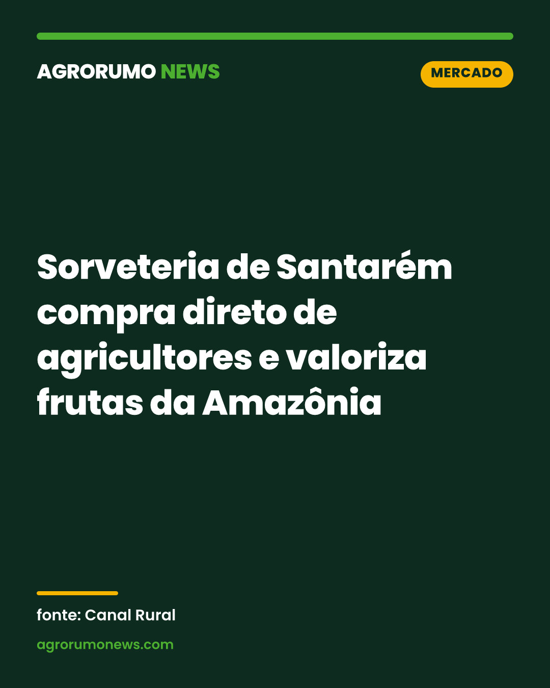 Sorveteria de Santarém compra direto de agricultores e valoriza frutas da Amazônia