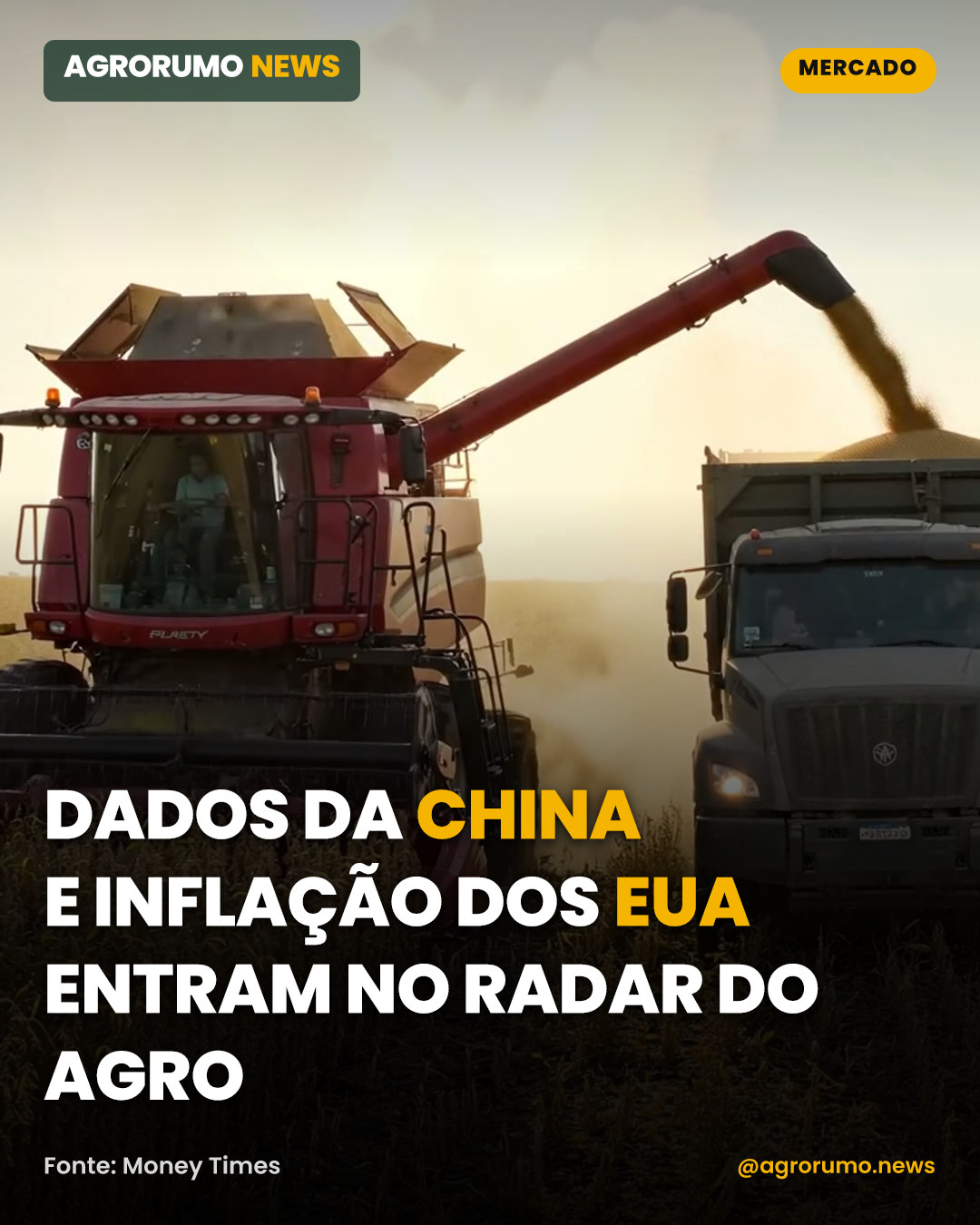 Dados da China e inflação dos EUA entram no radar do agro