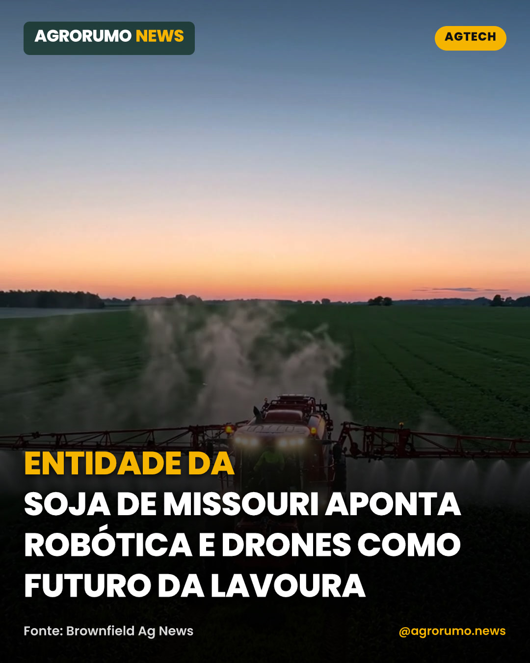 Entidade da soja de Missouri aponta robótica e drones como futuro da lavoura