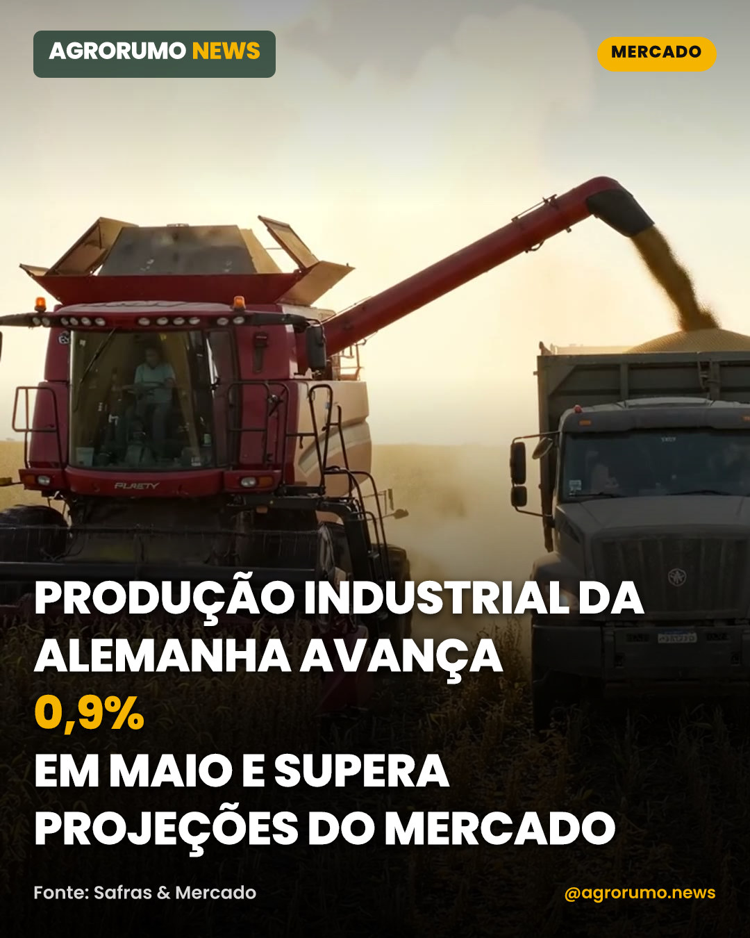 Produção industrial da Alemanha avança 0,9% em maio e supera projeções do mercado