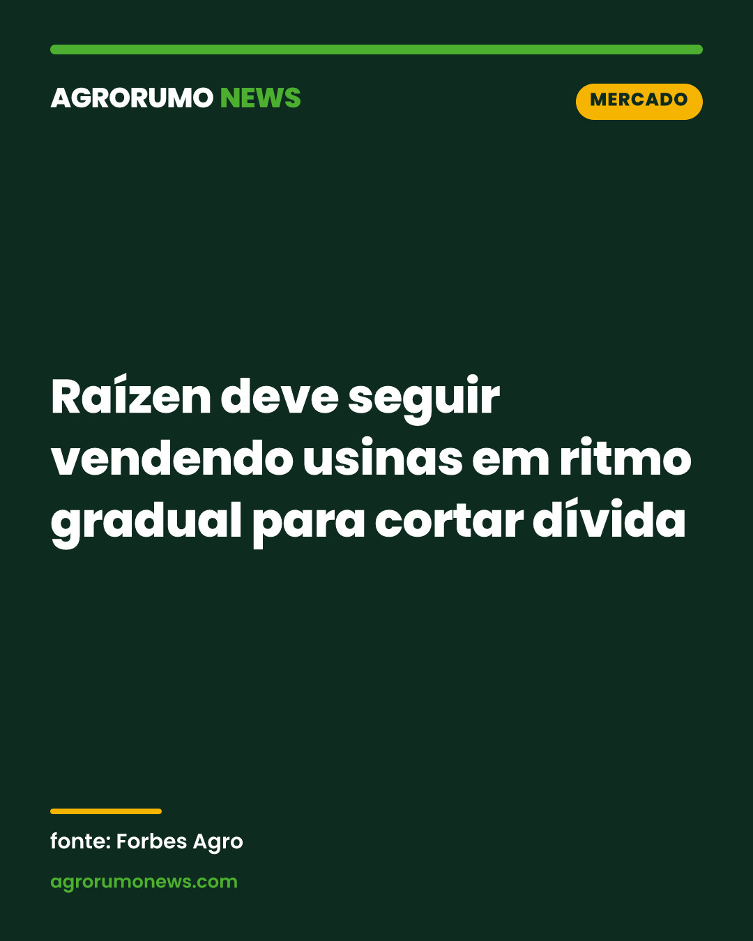 Raízen deve seguir vendendo usinas em ritmo gradual para cortar dívida