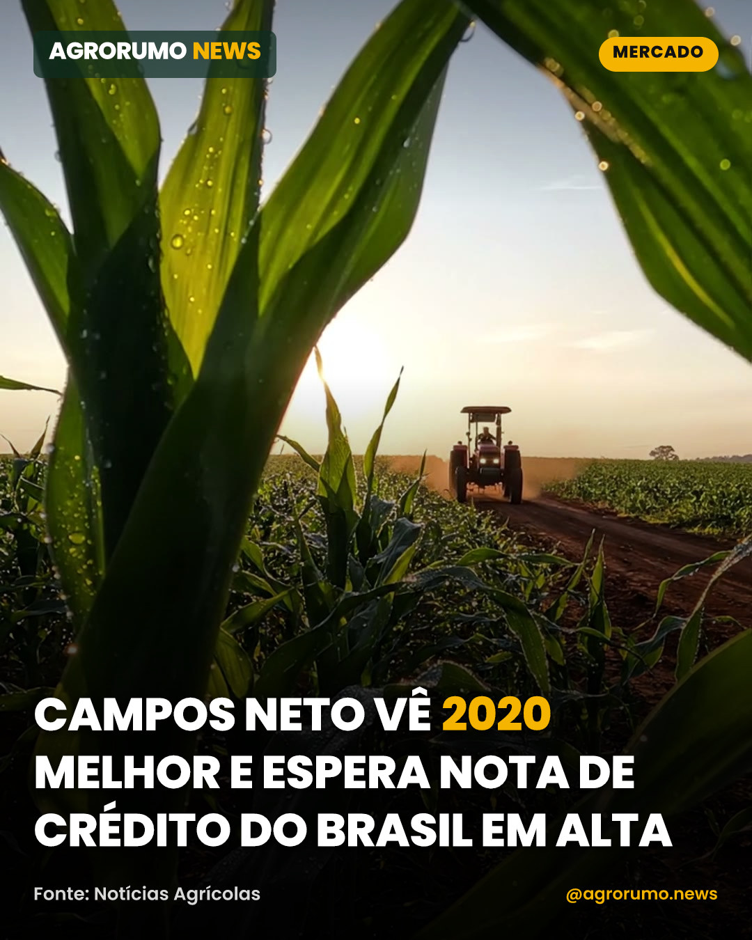 Campos Neto vê 2020 melhor e espera nota de crédito do Brasil em alta