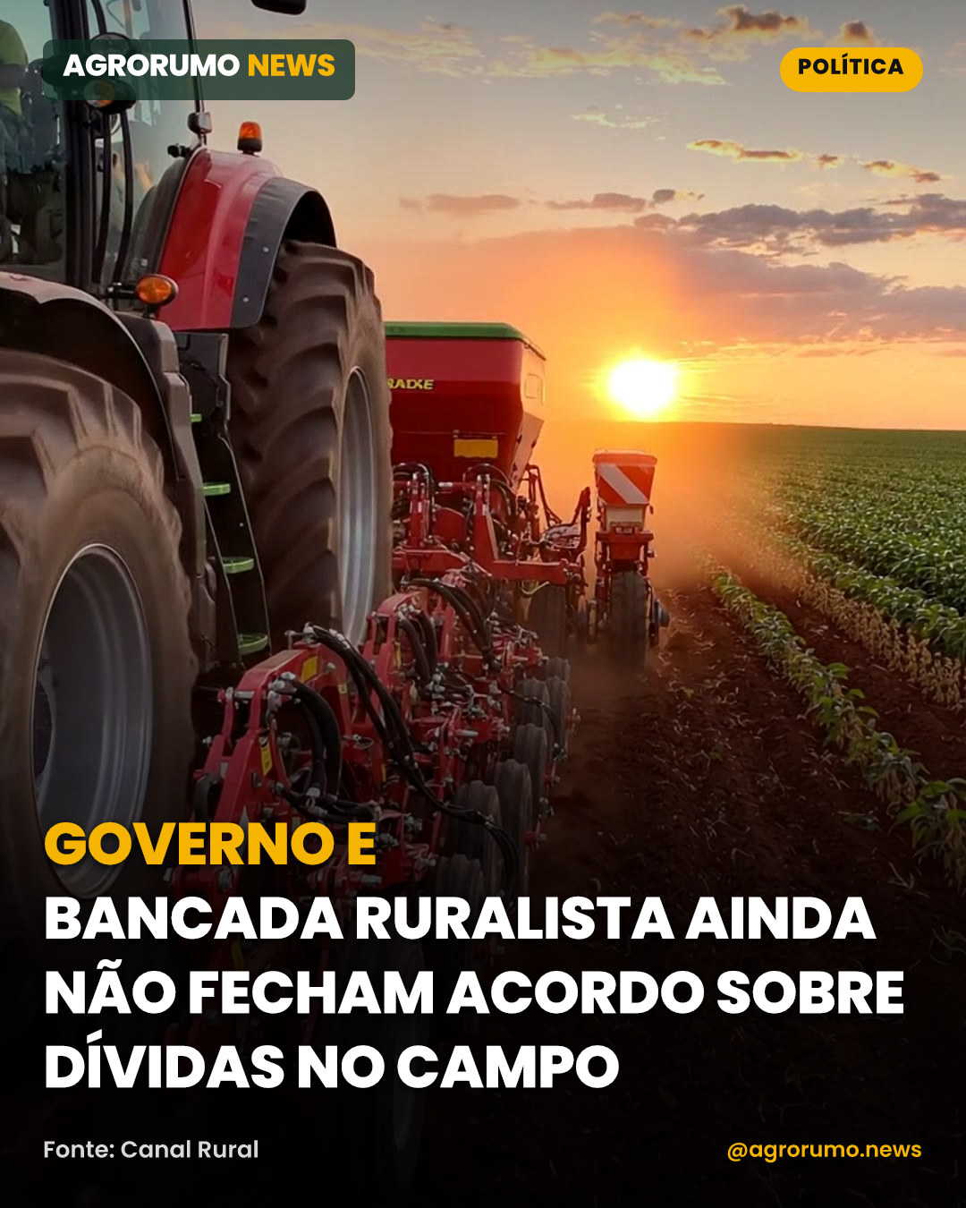 Governo e bancada ruralista ainda não fecham acordo sobre dívidas no campo